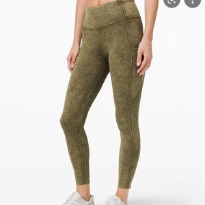 Lululemon Ice Dye Fast and Free Leggings